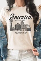 America Gods Country Graphic Tee T-Shirt