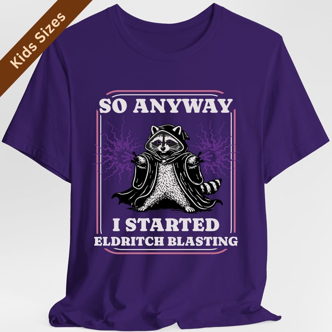 Eldritch Blast Warlock Kids T-Shirt