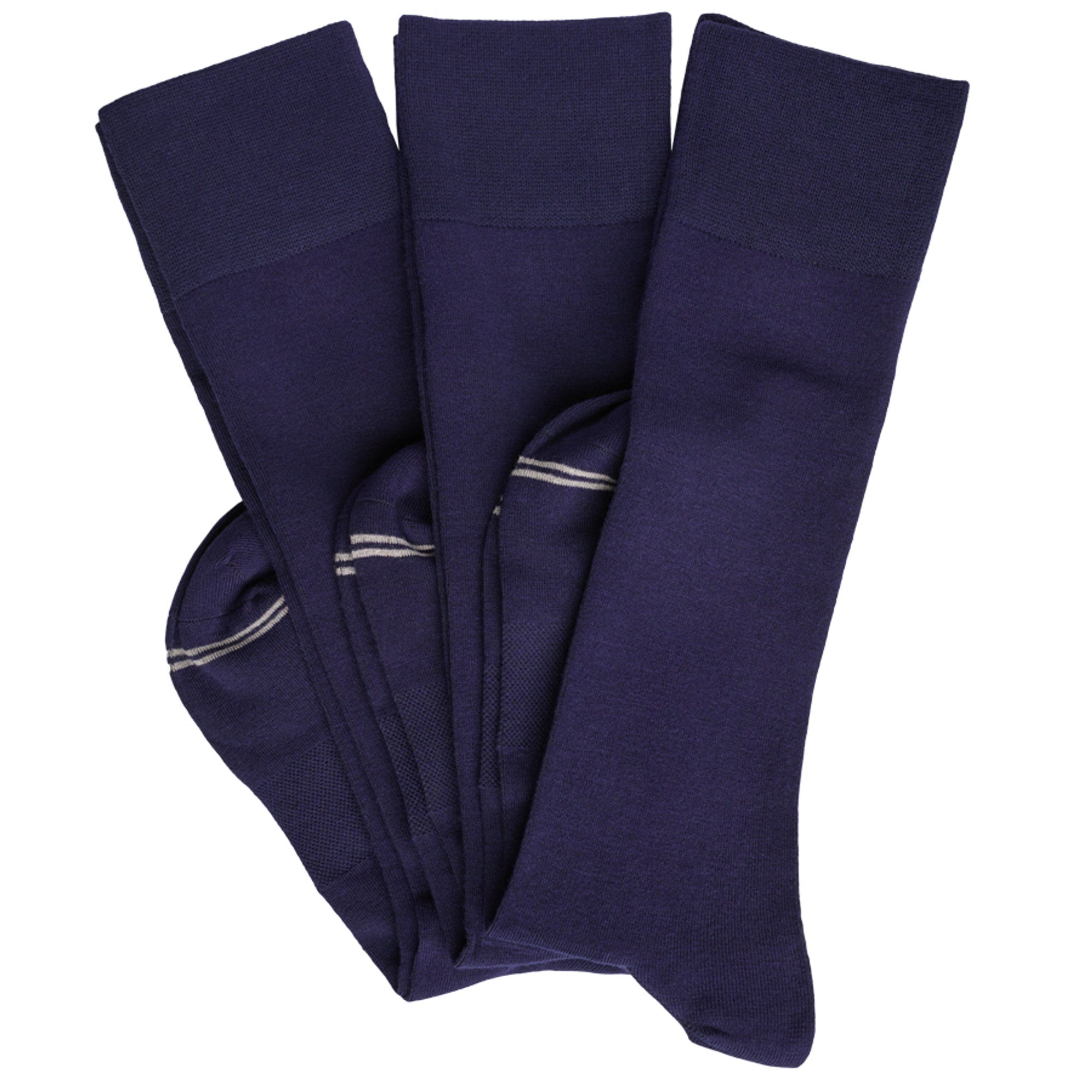 Elton 3-Pack - Navy Dress Socks