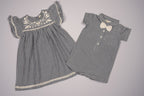 Embroidered Yoke Eith Ruffle Sleeves  Dress