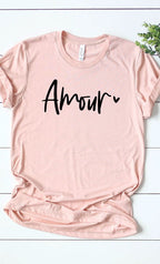 Amour Valentines Graphic Tee T-Shirt PLUS