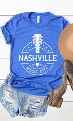 Nashville Music City Graphic Tee T-Shirt