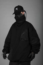 HiH33 Black Utility Hoodie
