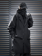 HiJ36 Black Urban Trench Coat
