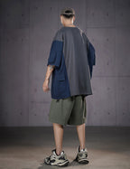 HiT38 Double Patchwork I-Tech Tee