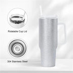 40oz Rough textured Shimmer Glitter Blank Sublimation Tumbler