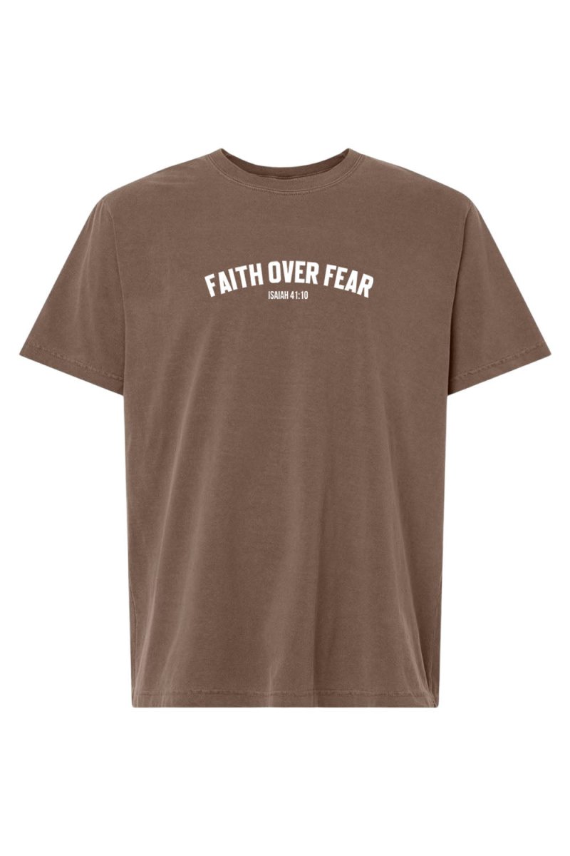 Faith Over Fear Unisex Garment-Dyed Tee
