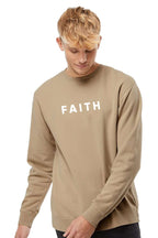 Faith Unisex Pigment-Dyed Crewneck Sweatshirt