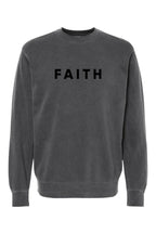 Faith Unisex Pigment-Dyed Crewneck Sweatshirt