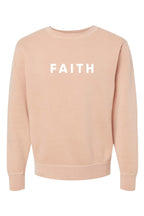 Faith Unisex Pigment-Dyed Crewneck Sweatshirt
