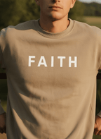 Faith Unisex Pigment-Dyed Crewneck Sweatshirt