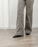 Cheetah Flare Jeans