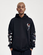 KH9083 Flowers Birds Embroidery Hoodie