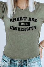 Smart Ass University XXL Sarcastic Graphic Tee T-Shirt