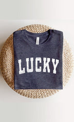 Varsity Lucky Graphic Tee T-Shirt PLUS