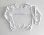Embroidered "Femininomenon" Mother Daughter Matching Outfits