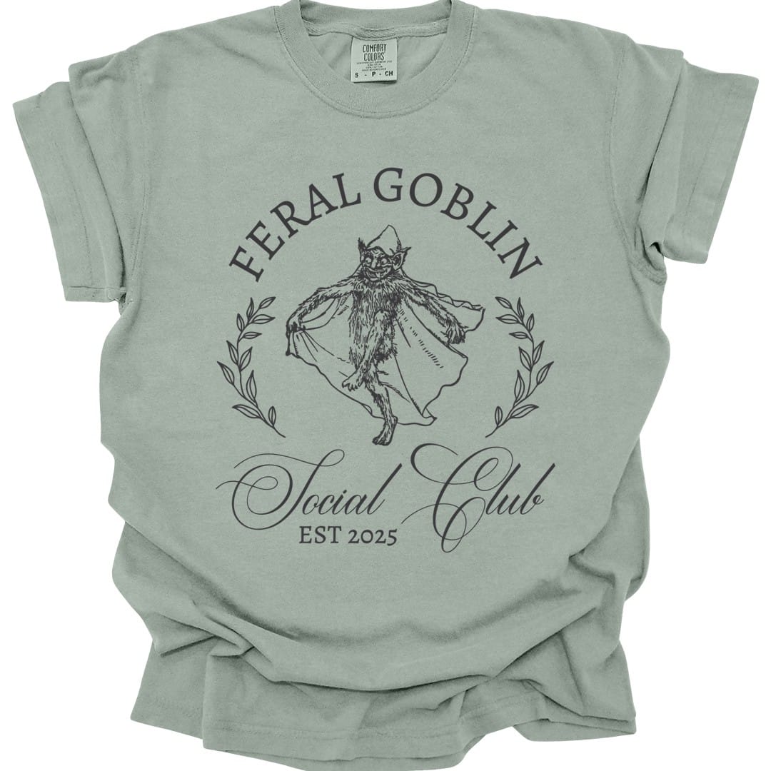 Feral Goblin Social Club T-shirt - Comfort Colors