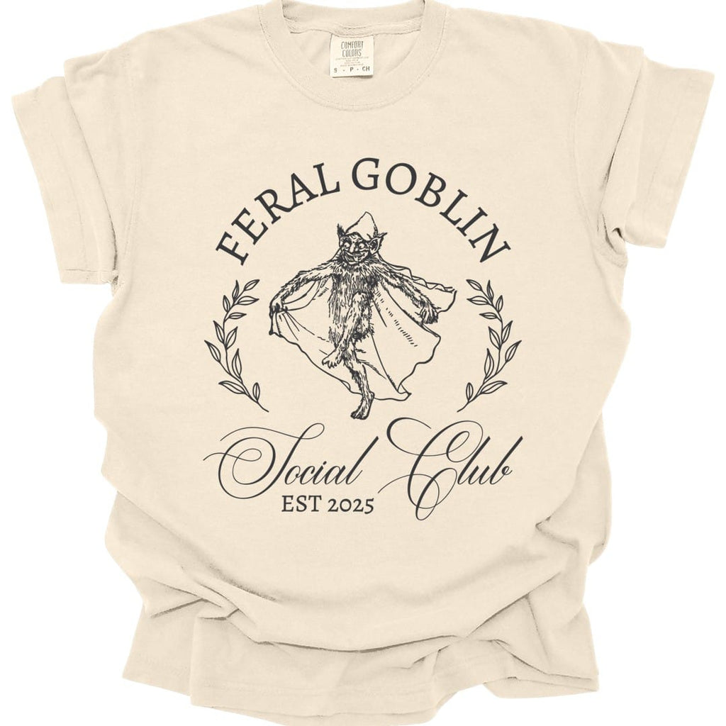 Feral Goblin Social Club T-shirt - Comfort Colors