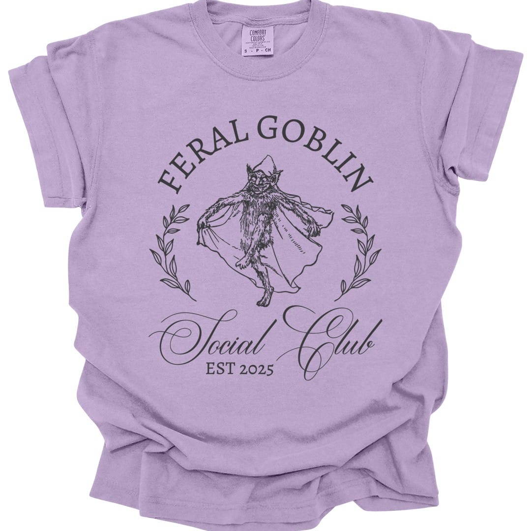 Feral Goblin Social Club T-shirt - Comfort Colors