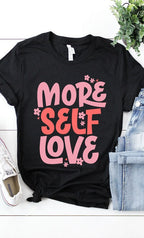 Retro More Self Love Graphic Tee T-Shirt PLUS