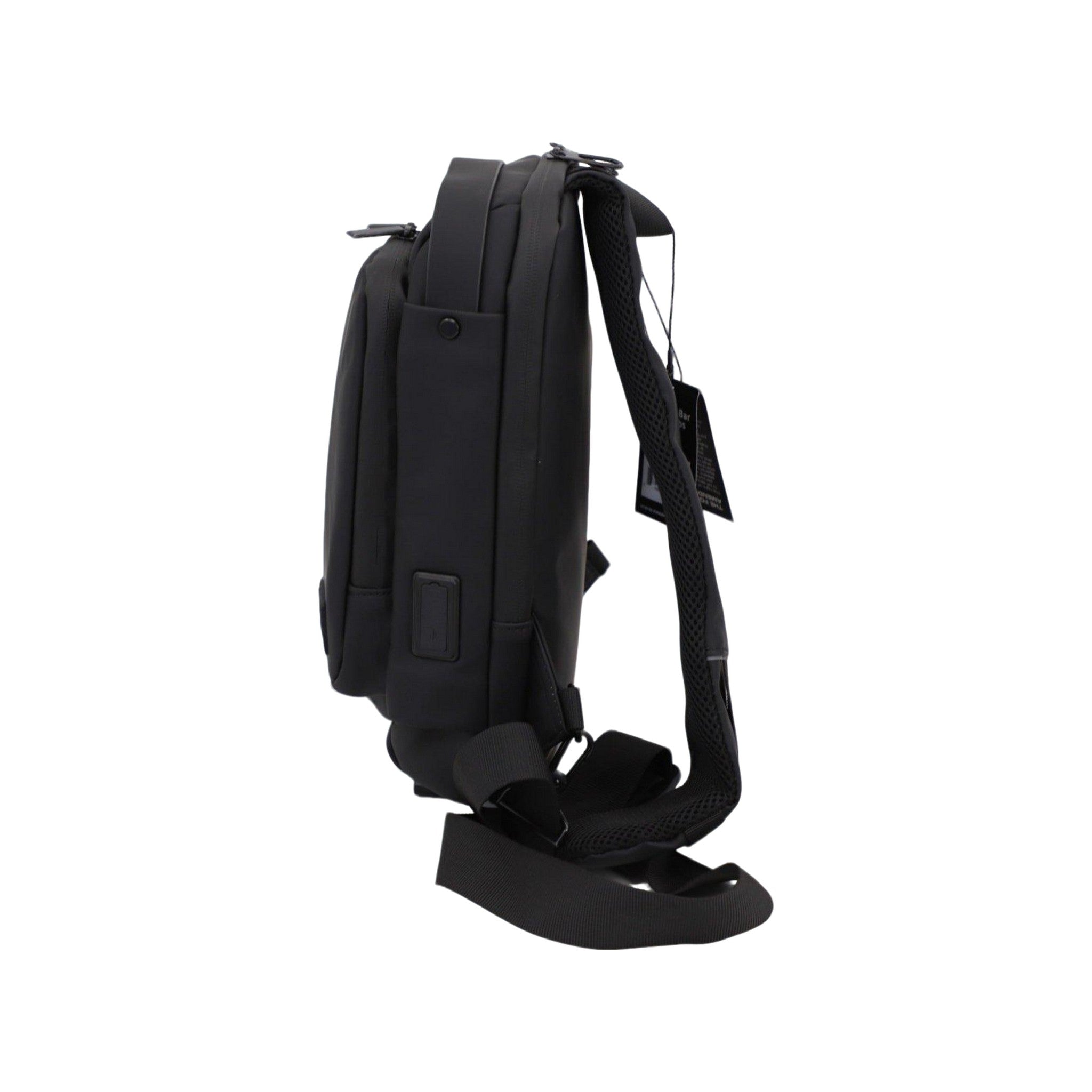 Executive Tech Smell Proof Crossbody w/USB-C Fast Charge Port + Hidden Lock (FireBar Labs x PBAL)