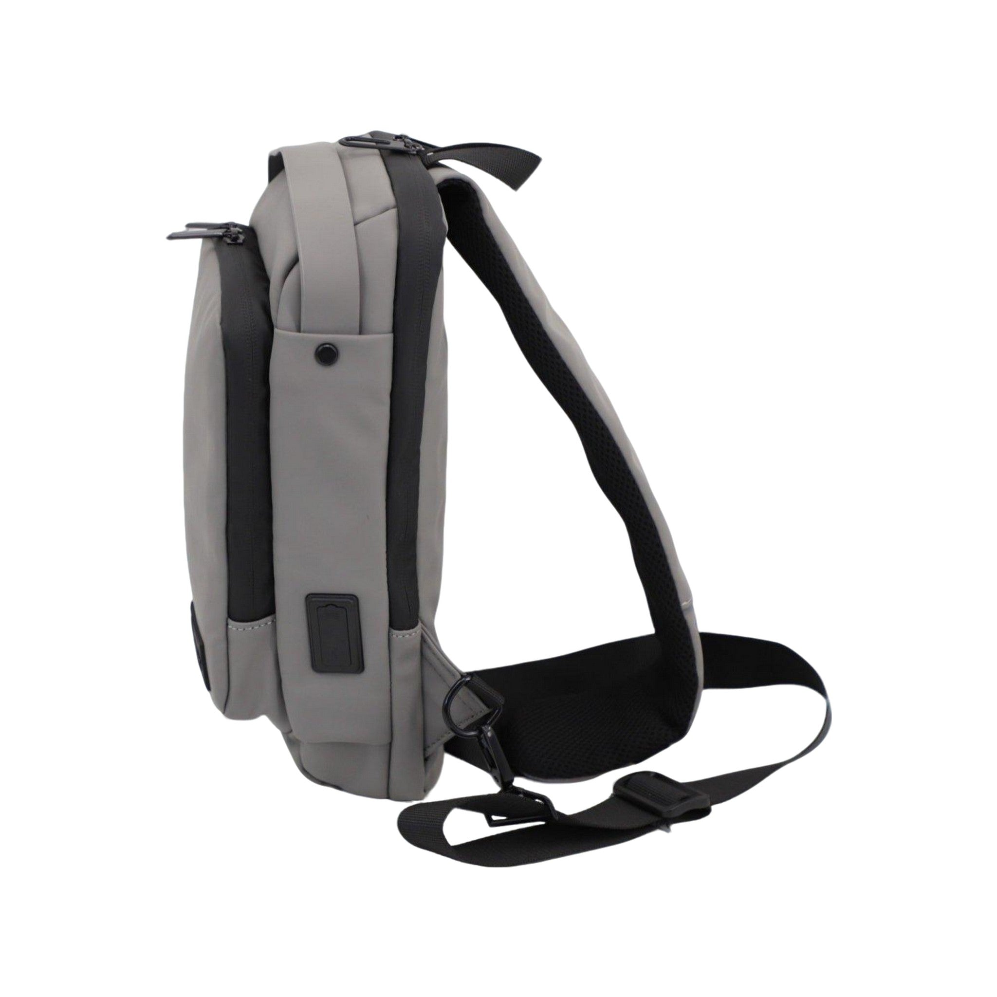 Executive Tech Smell Proof Crossbody w/USB-C Fast Charge Port + Hidden Lock (FireBar Labs x PBAL)