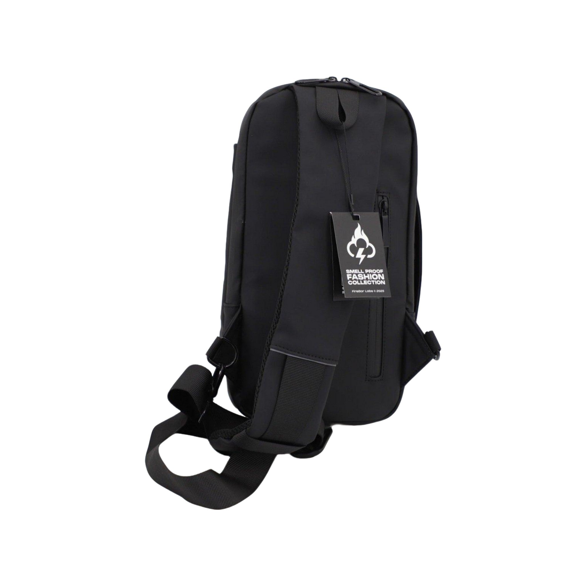Executive Tech Smell Proof Crossbody w/USB-C Fast Charge Port + Hidden Lock (FireBar Labs x PBAL)