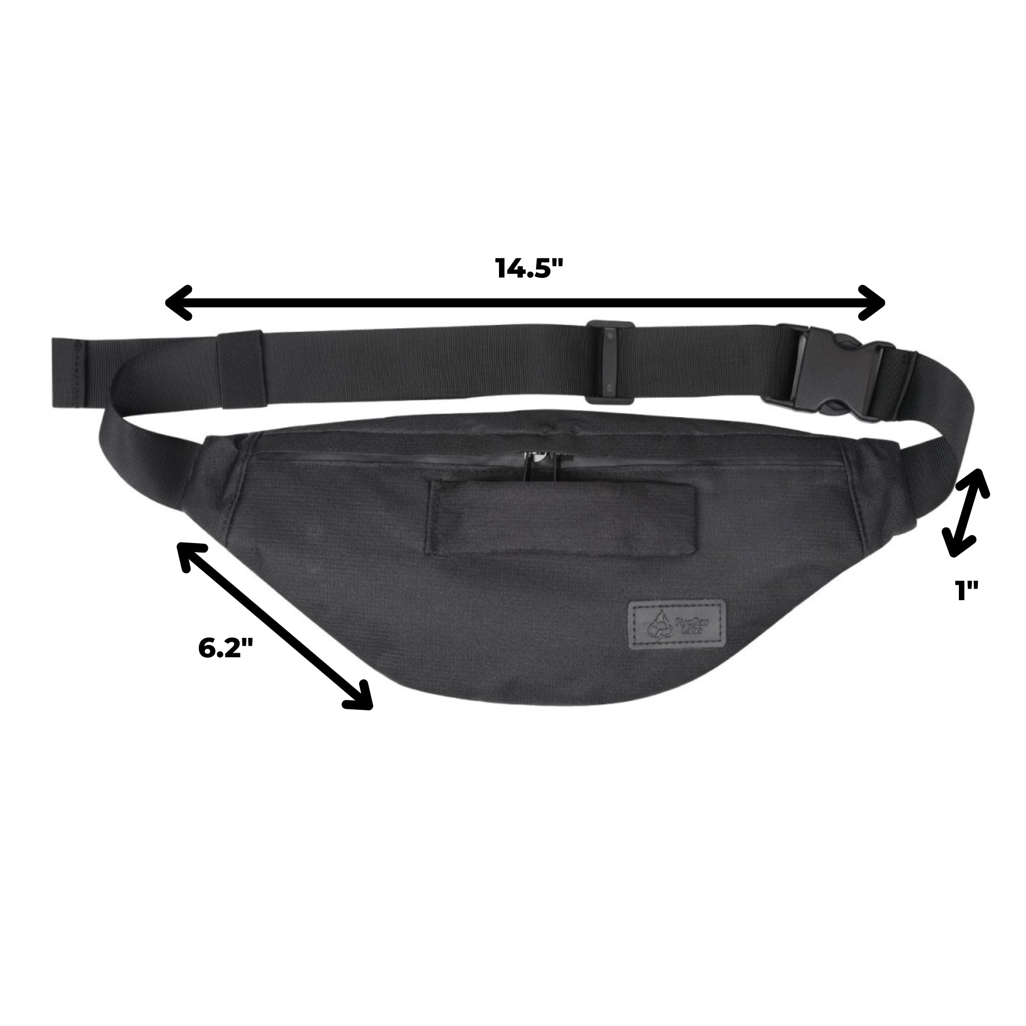 Essential Smell Proof Fanny Pack / Shoulder Bag - Fashionable, Discreet + Hidden Lock (FireBar Labs x PBAL)