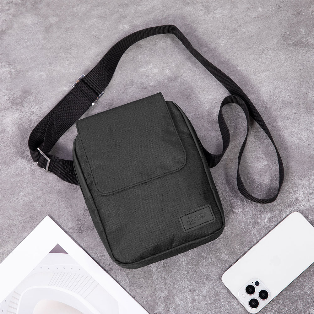 Essential Smell Proof Messenger Bag - Fashionable, Discreet + Hidden Lock (FireBar Labs x PBAL)