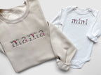 Floral Mama and Mini Matching Outfits | Embroidered Mommy and Me Sweatshirts