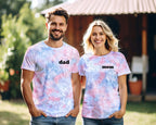 Gender Reveal Sweatshirts and Tees in Pink and Blue Tie Dye