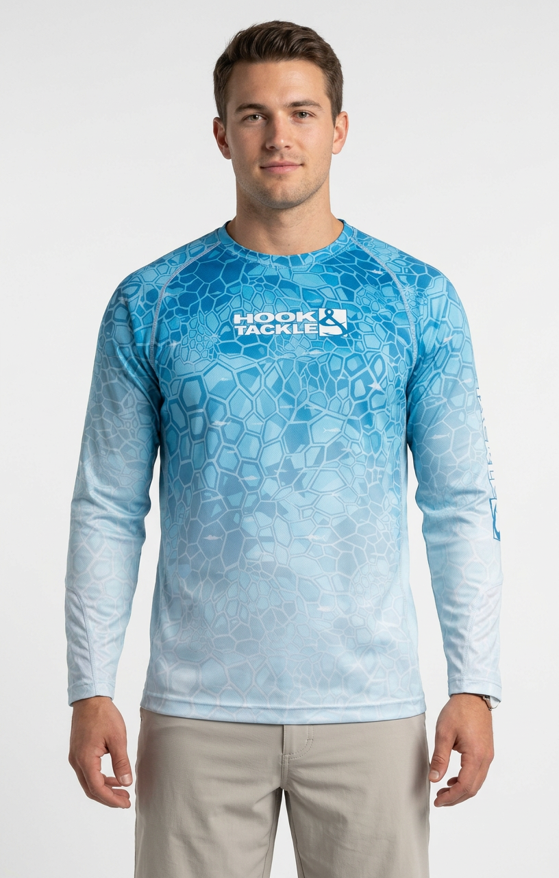 Men's Marlin Hex L/S UV Fishing Shirt