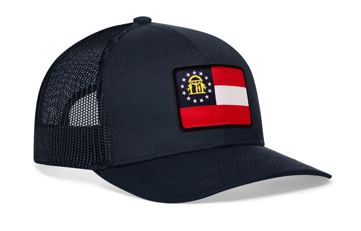 Georgia Flag Trucker Hat  |  GA Snapback