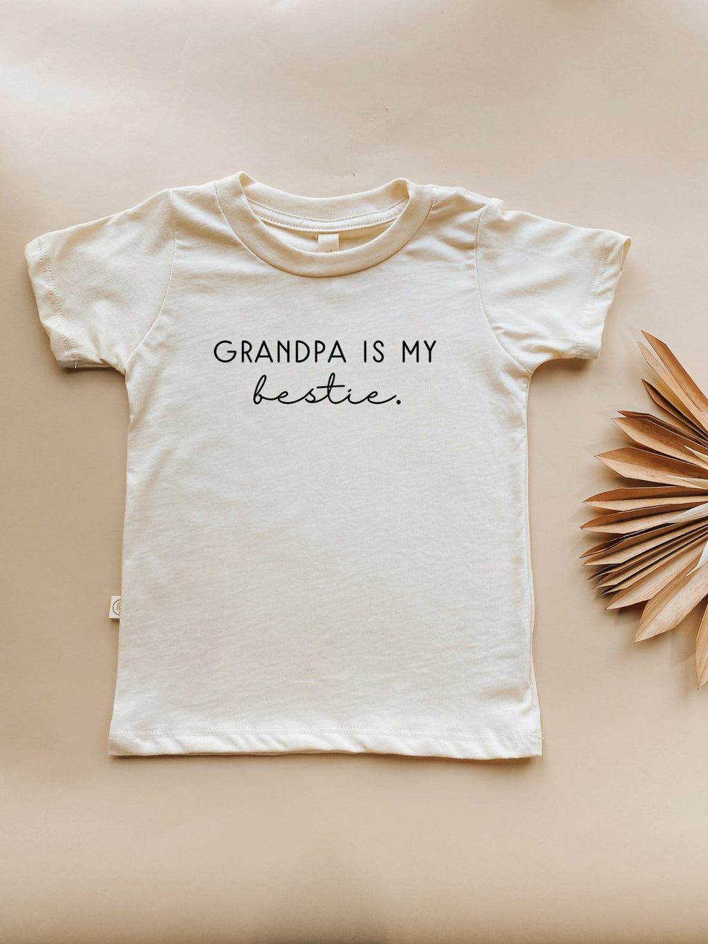 Grandpa is My Bestie Organic Kids T-shirt