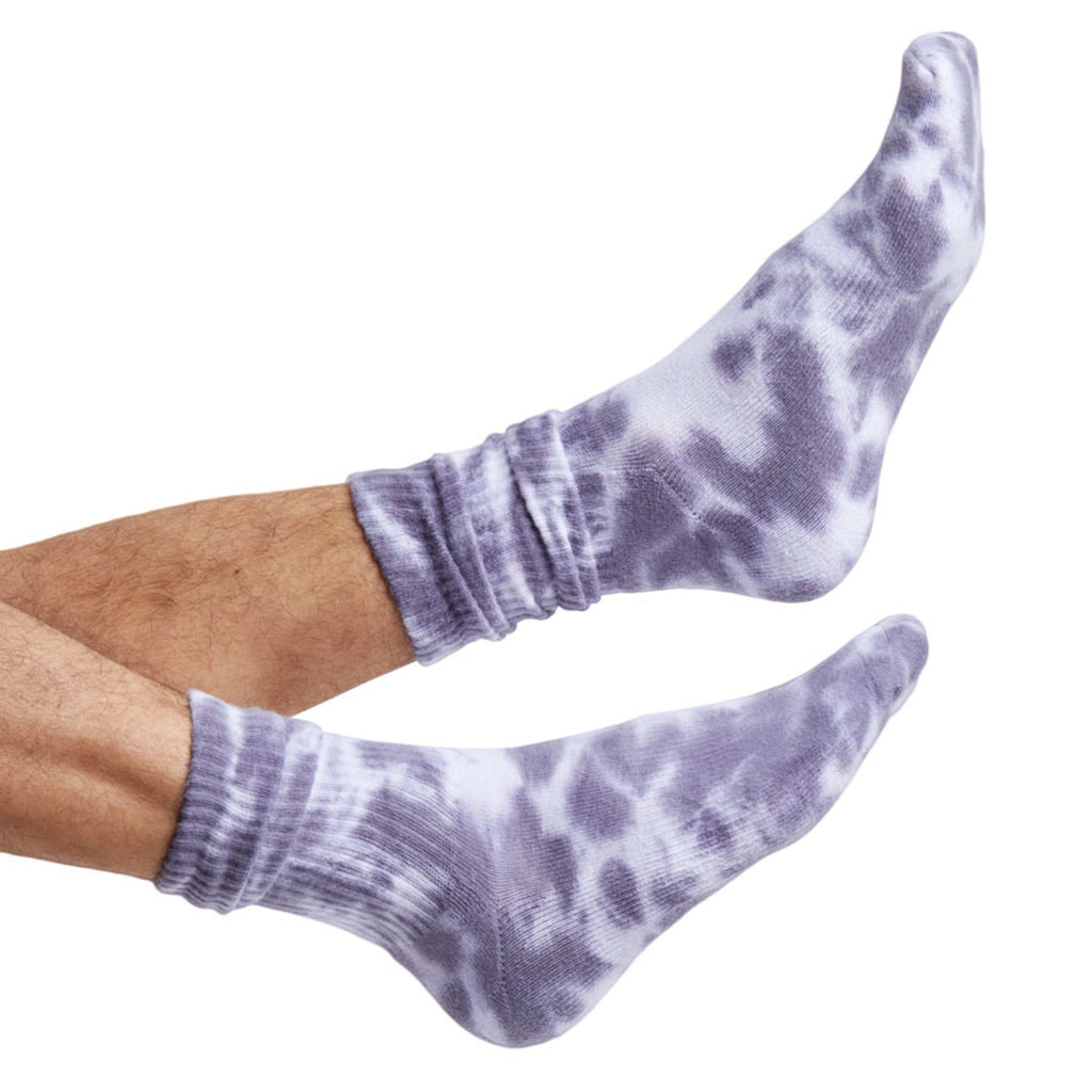 Grey Tie-Dye Casual Crew Socks