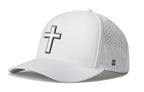 Cross Performance 5-Panel Hat  |  White Christian Flexfit Snapback