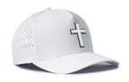 Cross Performance 5-Panel Hat  |  White Christian Flexfit Snapback