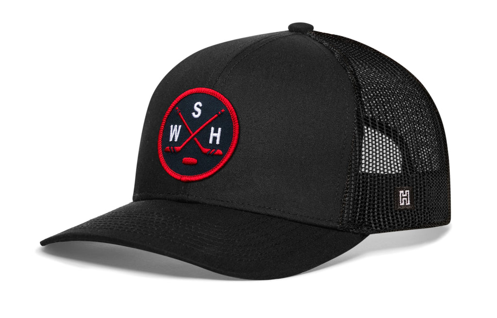 Washington DC Hockey Trucker Hat  |  WSH X Snapback