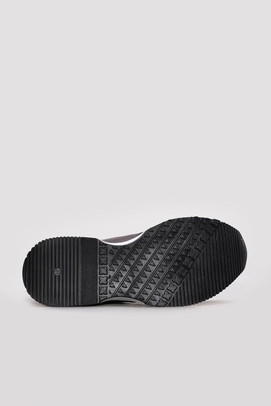 Dark Brown Leather Panel Sneakers for Men | Wessi