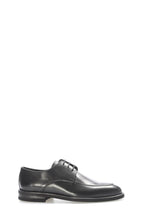 Black Leather Plain-Toe Lace-Up Dress Shoes for Men | Wessi