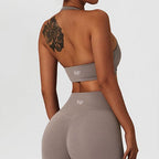 Halter Ruched Bra