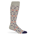 Heather Grey Sharks  - Dress Socks