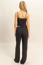 Women's Loungewear Set - Rib Knit Two Piece - Cozy Comfort