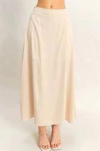 Women's Skirt Set Sleeveless Maxi Skirt Set - Comfortable - Two Piece Outfit