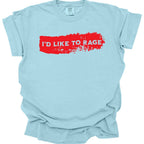 I'd Like to Rage Bloodstain T-Shirt - Comfort Colors