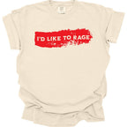 I'd Like to Rage Bloodstain T-Shirt - Comfort Colors