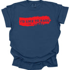 I'd Like to Rage Bloodstain T-Shirt - Comfort Colors