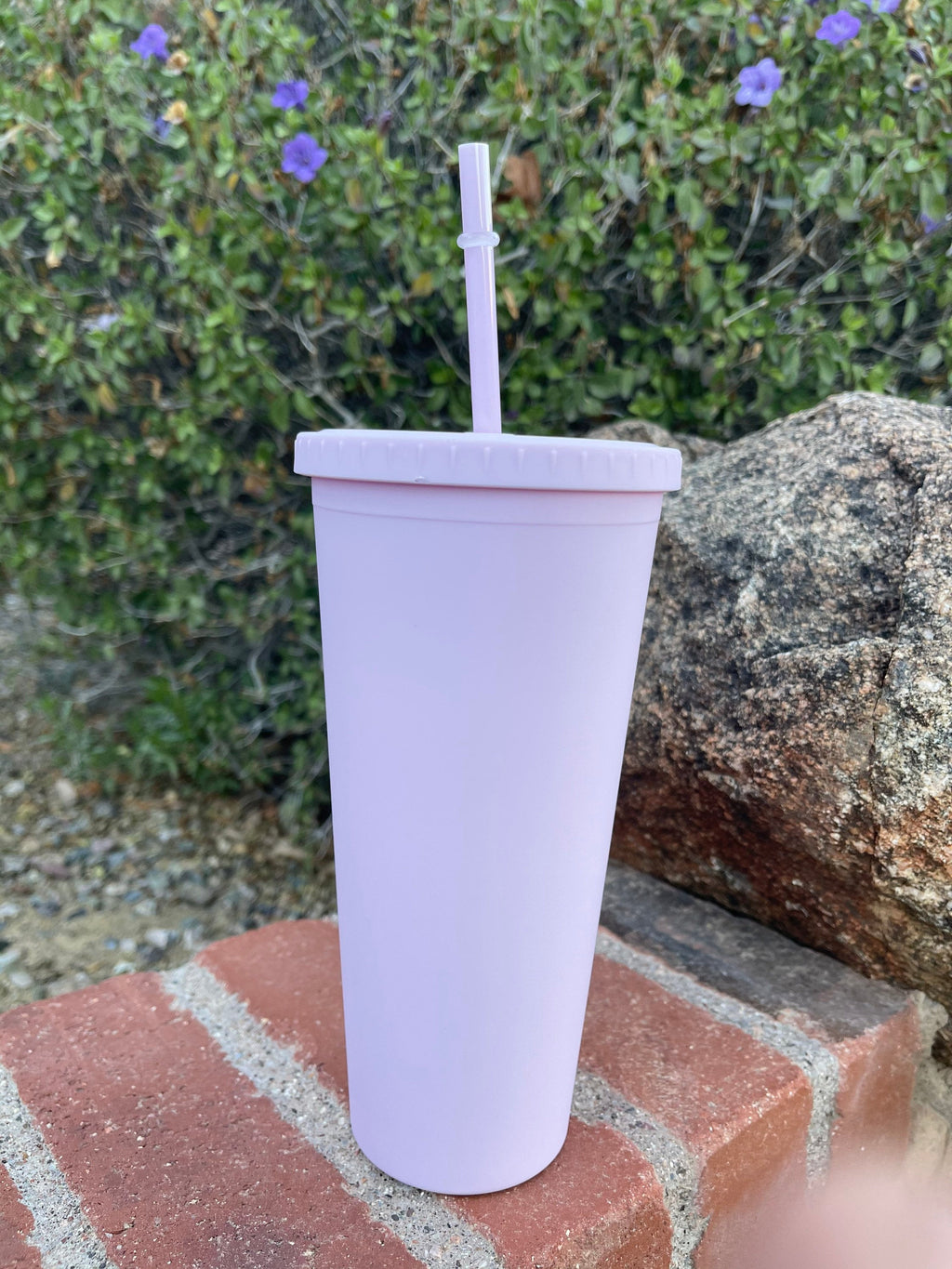 Pastel Cup Blank Cups Tumblers, 24 oz Matte Tumblers, Double Wall Acrylic Tumbler With Straw and Screw Lid BPA Free