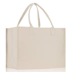 Minimalist Customized Embroidered Name Tote Bag 100% Cotton Canvas and a Chic Personalized Tote , Beach Bag, Market Bag, Bridesmaid -Natural