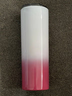 Blank Skinny Ombre 20oz Tumbler Stainless Sublimation Tumbler kit W/Straw & lid BPA Free